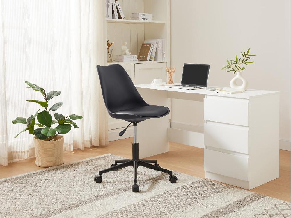 Vente Unique Chaise De Bureau - Polypropylène Et Simili - Noir - XAFY