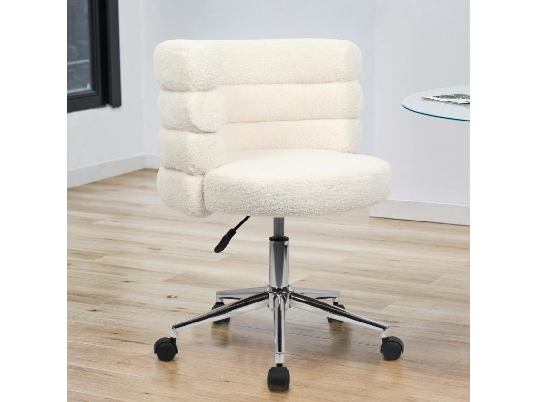 vente unique Chaise de bureau réglable en hauteur avec roulettes