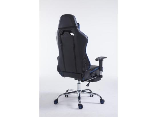 Vente Unique Chaise De Bureau - Similicuir - Noir / Bleu - Limit