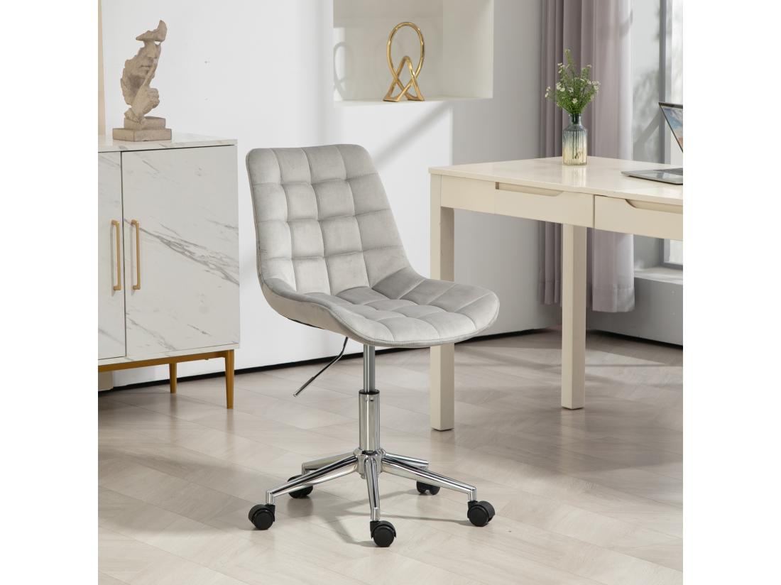 vente unique Chaise de bureau SVITA MICKY pour enfants chaise de bureau réglable en hauteur chaise pivotante gris