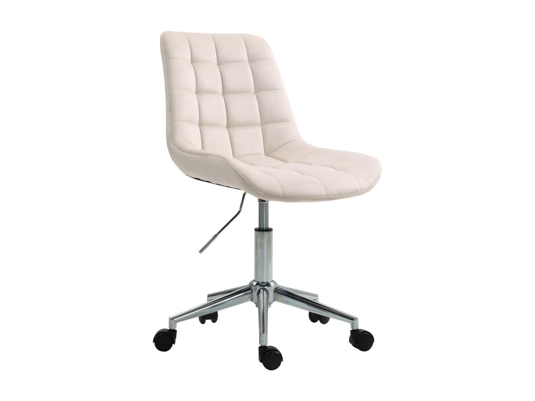 vente unique Chaise de bureau SVITA MICKY pour enfants chaise de bureau réglable en hauteur chaise pivotante créme