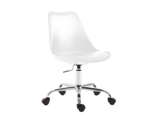 Vente Unique Chaise De Bureau Tabouret Blanche 48 X 48 X 94 Cm TABO10028
