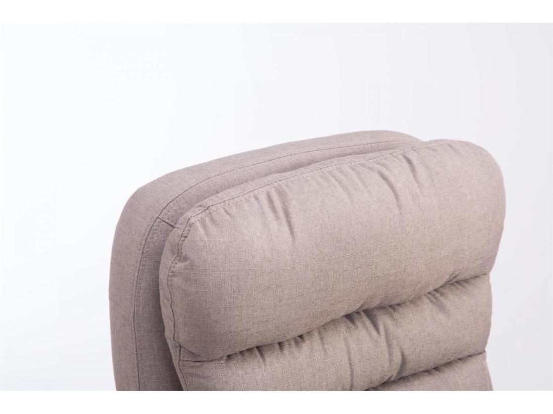 Vente Unique Chaise De Bureau - Tissu - Taupe - XXL Vancouver