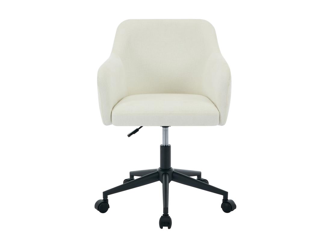 Vente Unique Chaise De Bureau - Tissu Texturé - Crème - Hauteur Réglable - MATOMI