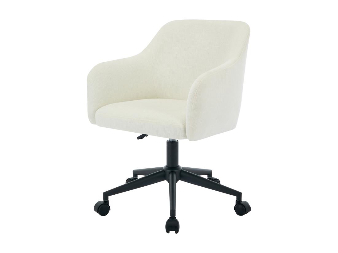 Vente Unique Chaise De Bureau - Tissu Texturé - Crème - Hauteur Réglable - MATOMI