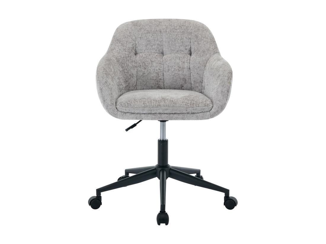 Vente Unique Chaise De Bureau - Tissu Texturé - Gris - Hauteur Réglable - LASSANDRA De Pascal Morabito