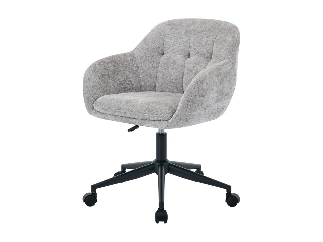 Vente Unique Chaise De Bureau - Tissu Texturé - Gris - Hauteur Réglable - LASSANDRA De Pascal Morabito