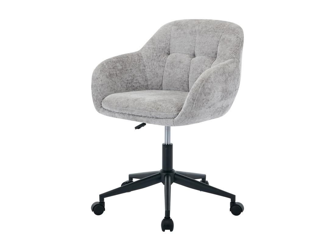 Vente Unique Chaise De Bureau - Tissu Texturé - Gris - Hauteur Réglable - LASSANDRA De Pascal Morabito