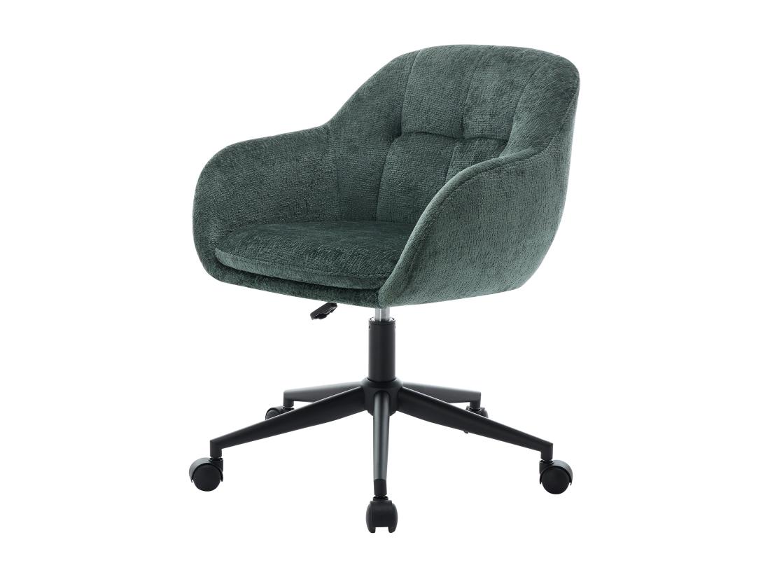 Vente Unique Chaise De Bureau - Tissu Texturé - Vert Sapin - Hauteur Réglable - LASSANDRA De Pascal Morabito