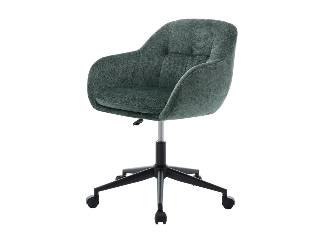 Vente Unique Chaise De Bureau - Tissu Texturé - Vert Sapin - Hauteur Réglable - LASSANDRA De Pascal Morabito