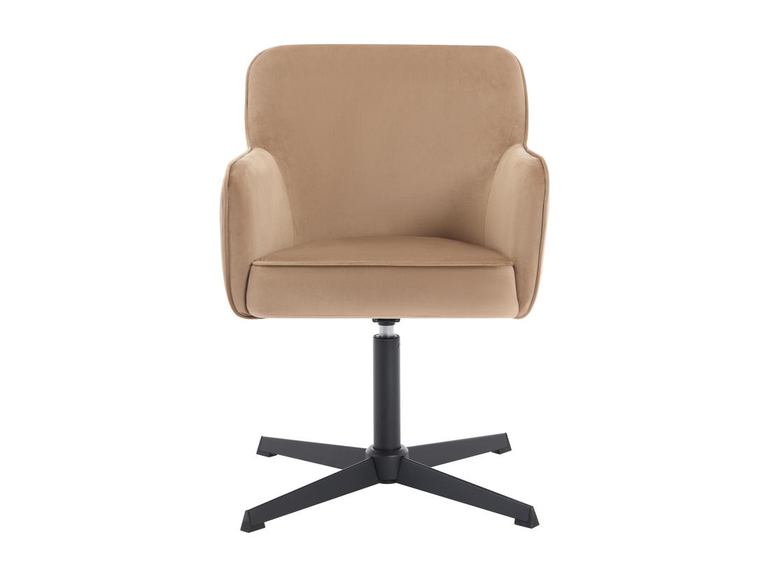 Vente Unique Chaise De Bureau - Velours - Beige Et Noir - CAPULI De Pascal Morabito