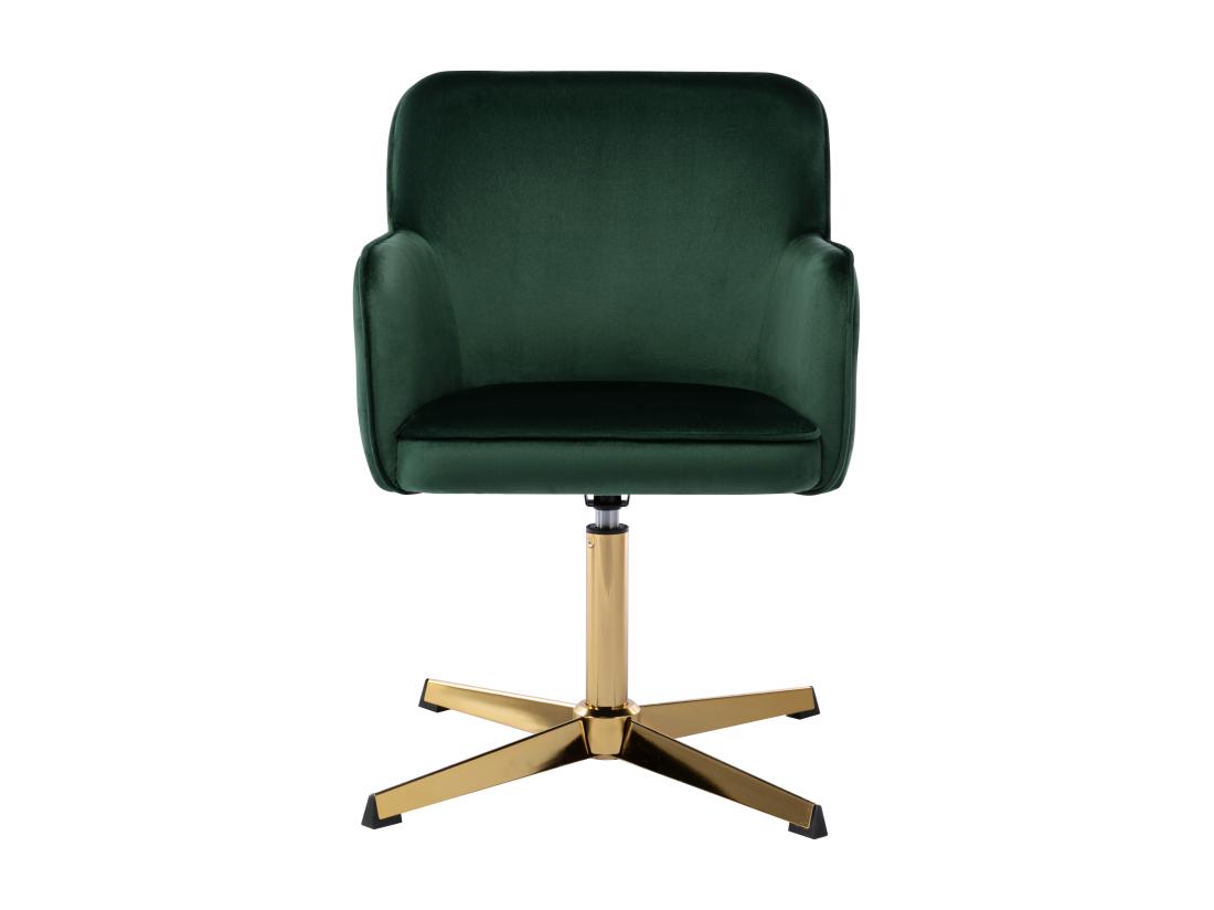 Vente Unique Chaise De Bureau - Velours - Vert Et Doré - CAPULI De Pascal Morabito