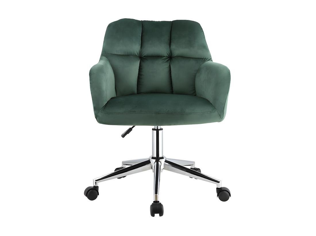 Vente Unique Chaise De Bureau - Velours - Vert - Hauteur Réglable - PEGA De Pascal Morabito