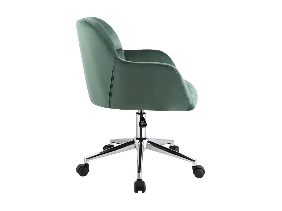 Vente Unique Chaise De Bureau - Velours - Vert - Hauteur Réglable - PEGA De Pascal Morabito