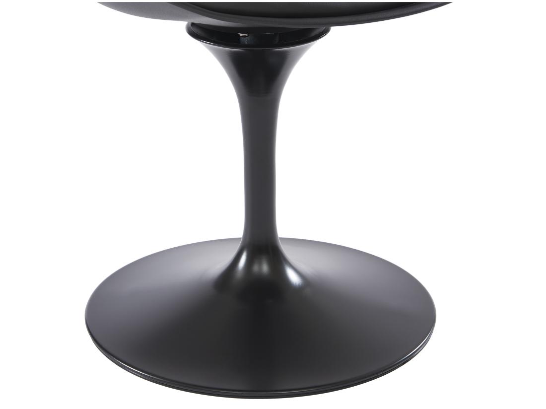 Vente Unique Chaise En Polypropylène Simili Et Métal - Noir - XAFY