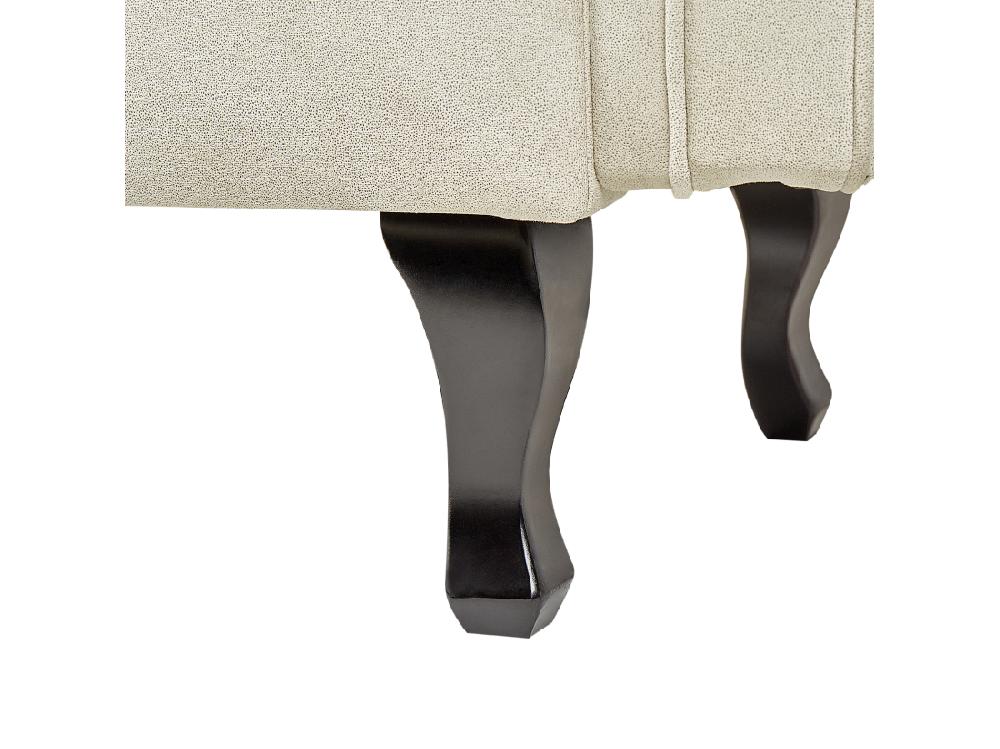 Vente Unique Chaise Longue à Gauche En Velours Beige Clair LATTES II