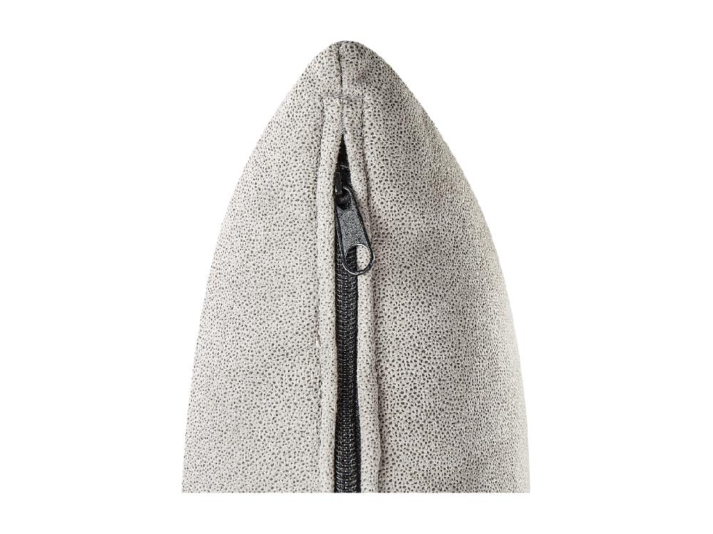 Vente Unique Chaise Longue à Gauche En Velours Taupe LATTES II