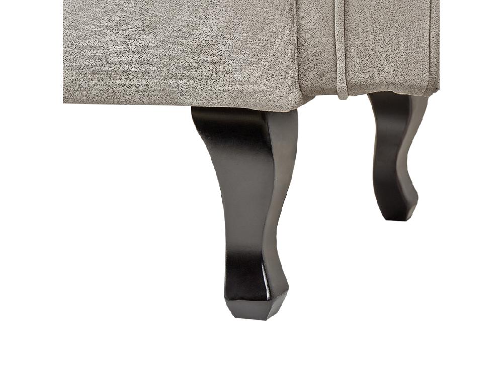 Vente Unique Chaise Longue à Gauche En Velours Taupe LATTES II