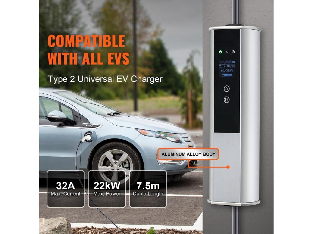 Vente Unique Chargeur EV Portable SucceBuy Type 2 Câble De Charge 32 A 7 5 M 230 V/400 V