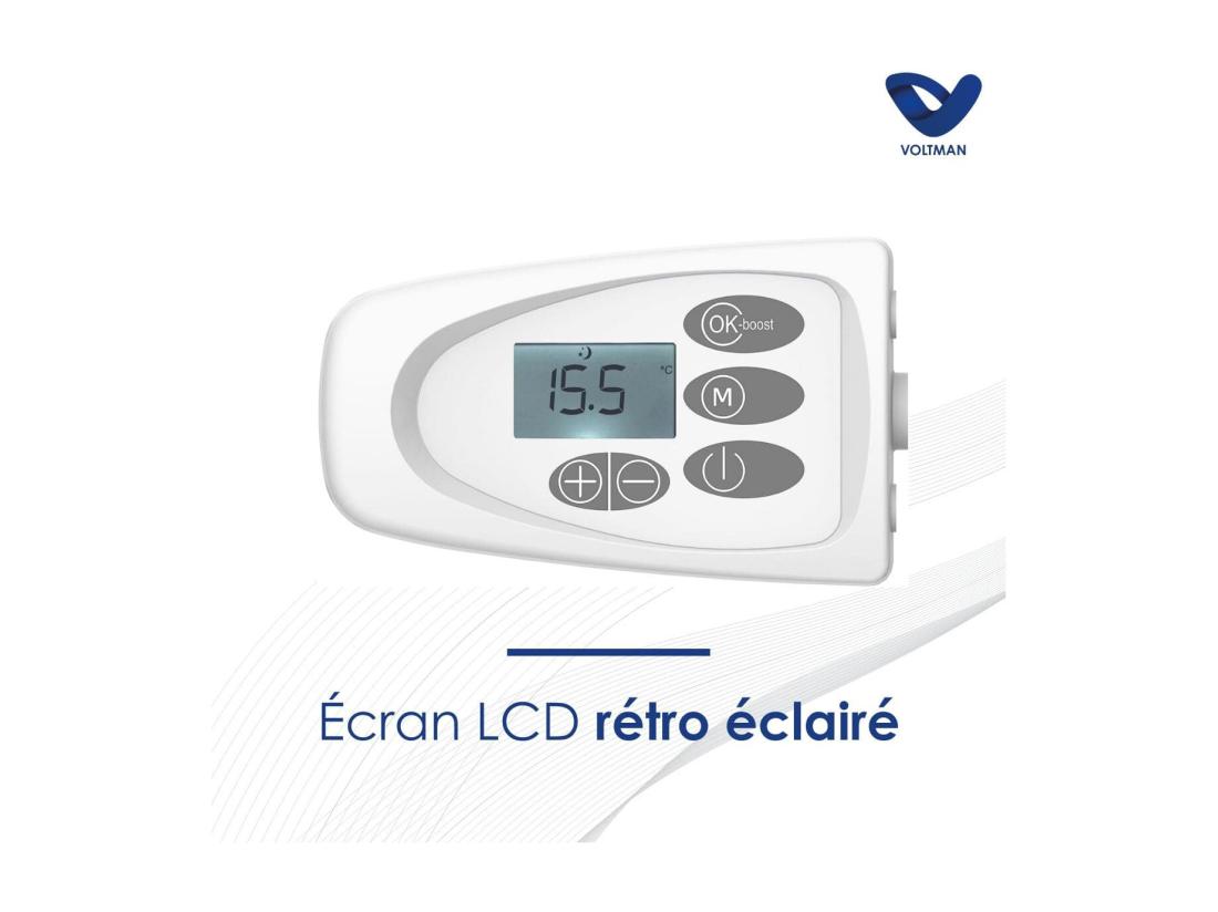 Vente Unique Chauffage Sèche-serviette Inertie Sèche 750W - Blanc - Voltman