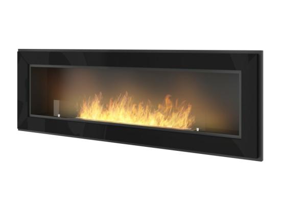 Vente Unique Cheminée Au Bioéthanol Encastrable Frame 1500 SimpleFire Avec Verre Noir