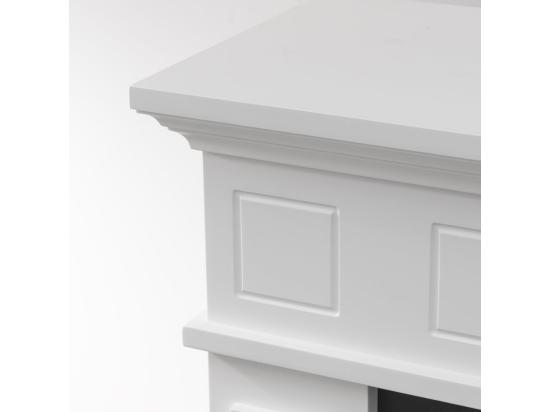 Vente Unique Cheminée Bioéthanol Au Sol Biocheminée JEFFERSON Blanc L 89 5 X H90 5 X P28