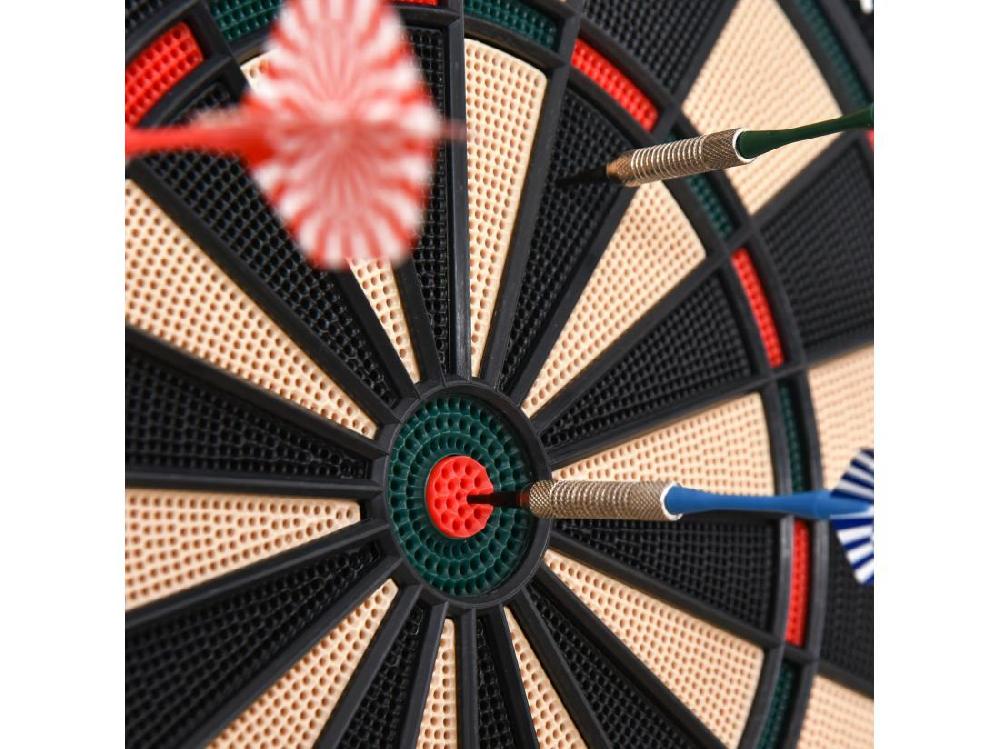 Vente Unique Cible Jeu De Fléchettes électronique 27 Jeux Principaux Jusqu'à 8 Joueurs Affichage LED Noir