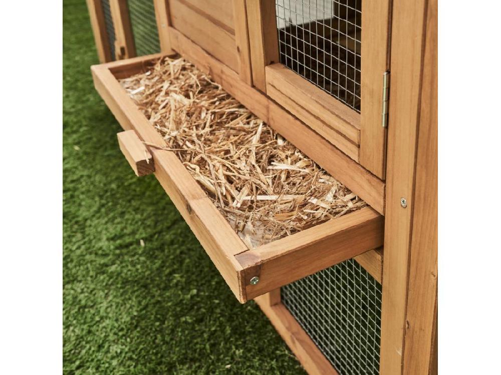 Vente Unique Clapier En Bois Angora Pour Lapin Et Autres Rongeurs. 4 Lapins. Cage à Lapin Avec Enclos. Espace Intérieur Et Extérieur. Poulailler