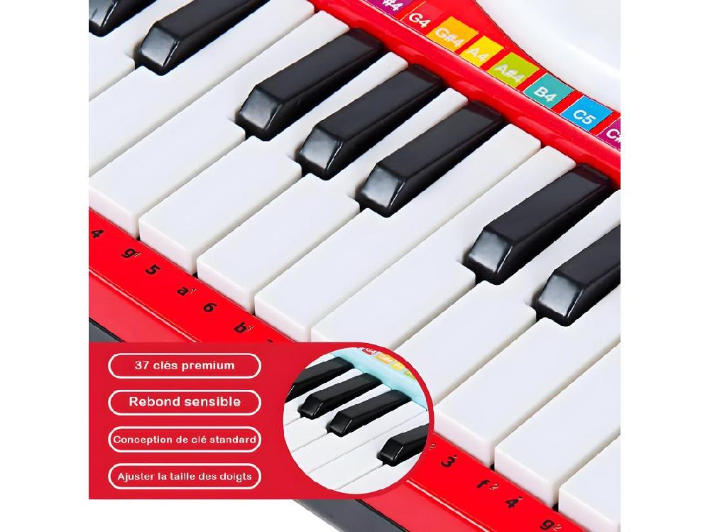 Vente Unique Clavier De Piano Electronique à 37 Touches Pour Enfants Jouet Piano Educatif Portable