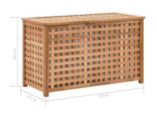 Vente Unique Coffre De Blanchisserie 77 5x37 5x46 5 Bois Massif De Noyer