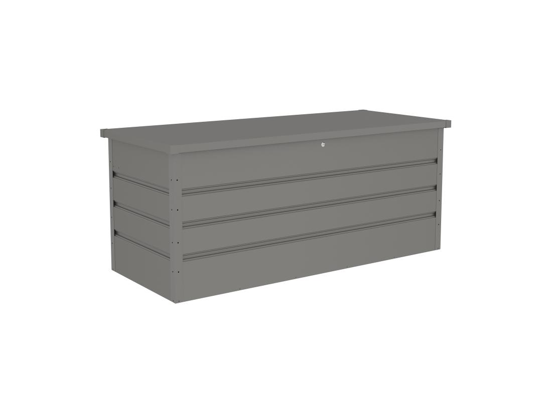 Vente Unique Coffre De Rangement De Jardin En Acier Galvanisé Gris - 750L - TOMASO