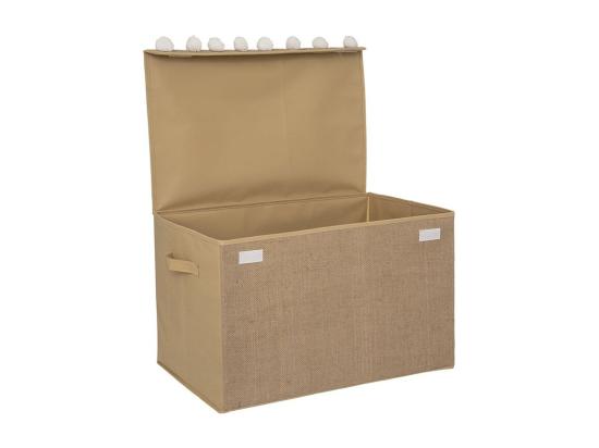 Vente Unique Coffre De Rangement Enfant "Pompons" 57cm Marron