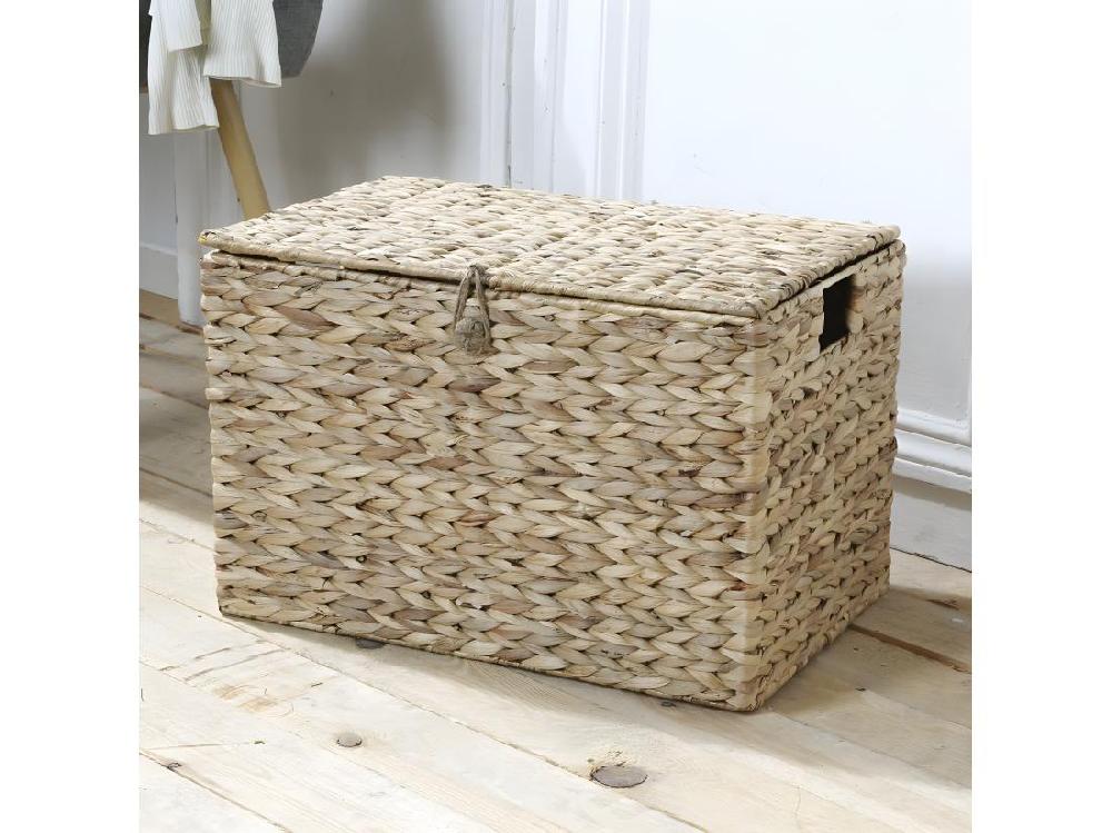 vente unique Coffre en Jacinthe d'Eau avec Couvercle