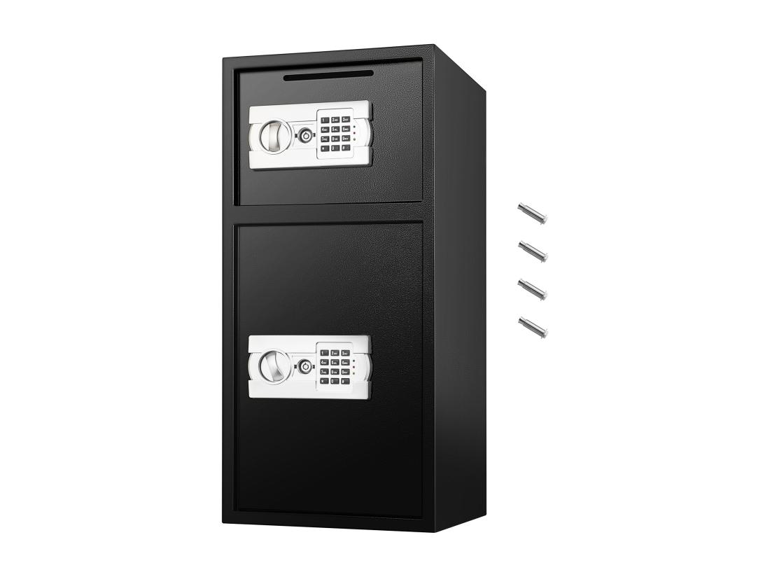 vente unique Coffre-fort numérique en fer robuste Boîte de Sécurité à Clavier Numérique en Fer 83 8 CM avec Serrure Sécurisée Pour Argent et Bijoux