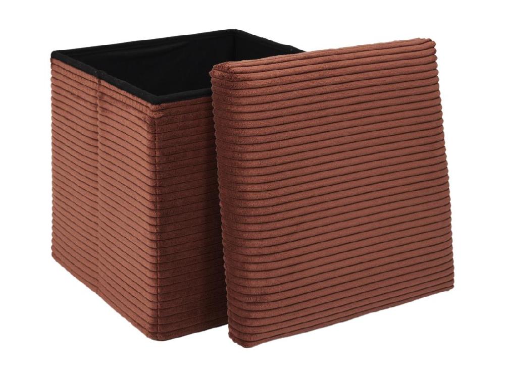 vente unique Coffre Pouf Pliable Cotele Scott Terra