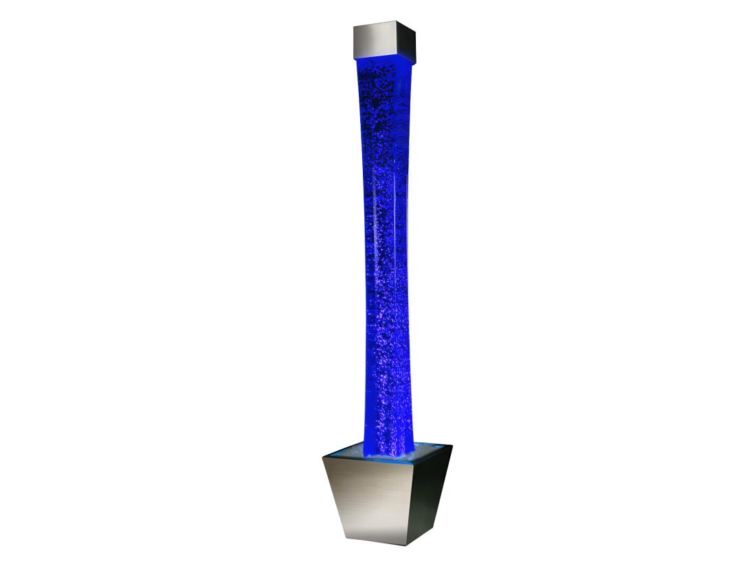Vente Unique Colonne De Bulles D'eau Avec Pot - LEDs à Couleurs Changeantes - H.183 Cm - GOBIE