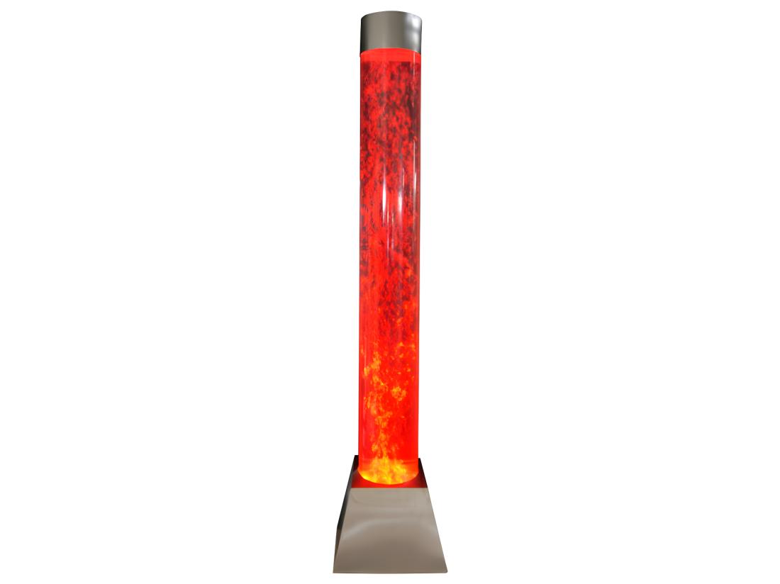 Vente Unique Colonne De Bulles D'eau - LEDs à Couleur Changeante - Argenté - H. 130 Cm - WOBY
