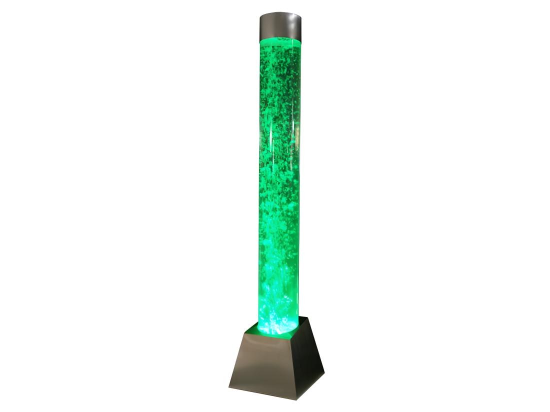 Vente Unique Colonne De Bulles D'eau - LEDs à Couleur Changeante - Argenté - H. 130 Cm - WOBY