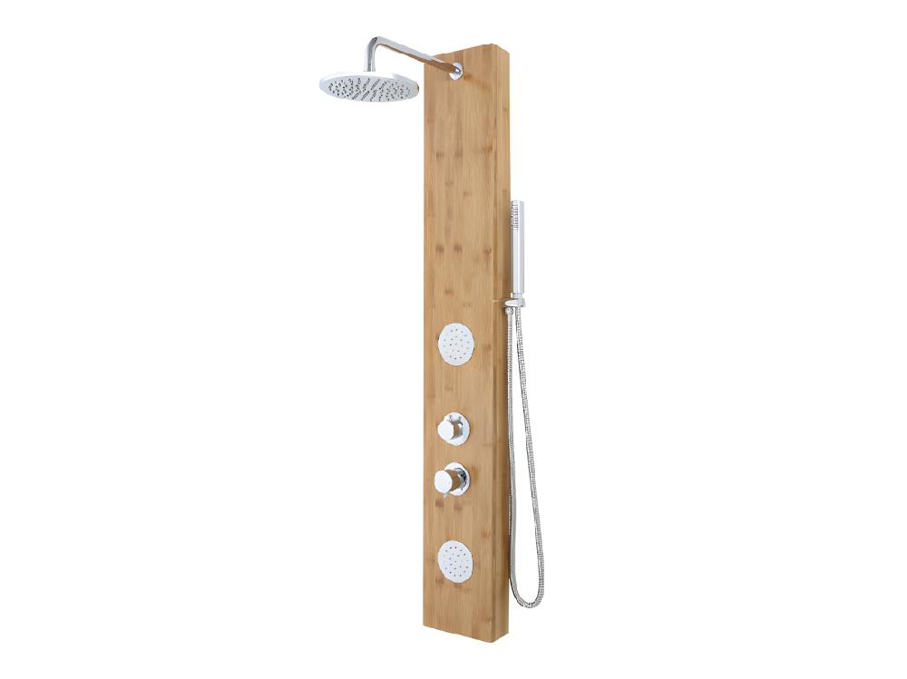 Vente Unique Colonne De Douche Hydromassante En Bambou - 20*140 Cm - SOLAL