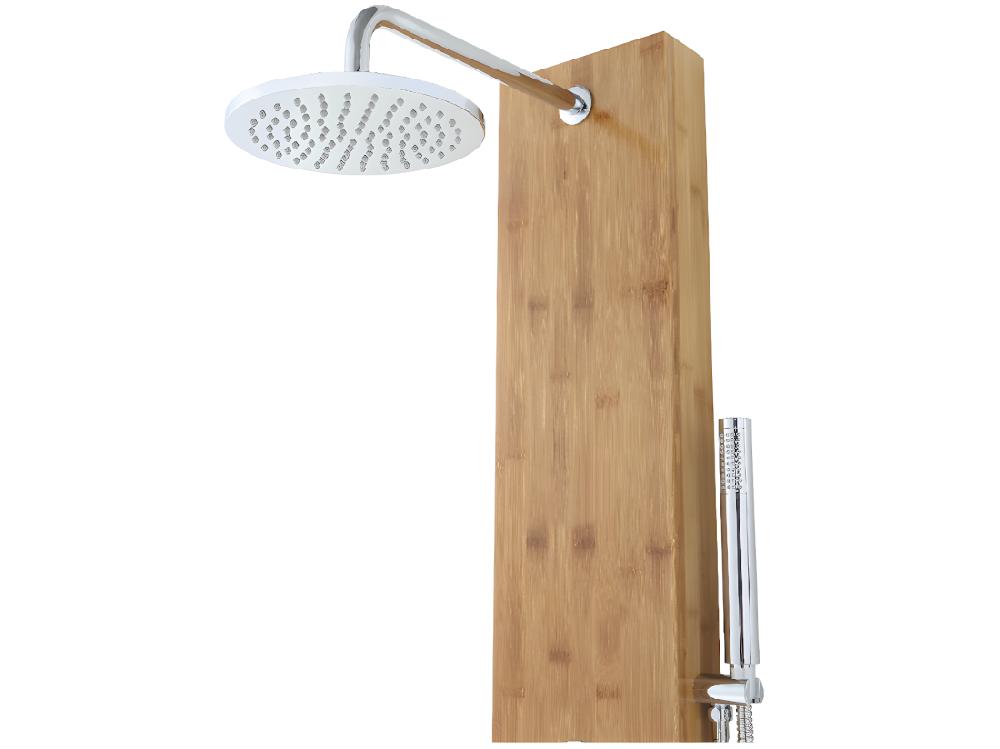 Vente Unique Colonne De Douche Hydromassante En Bambou - 20*140 Cm - SOLAL