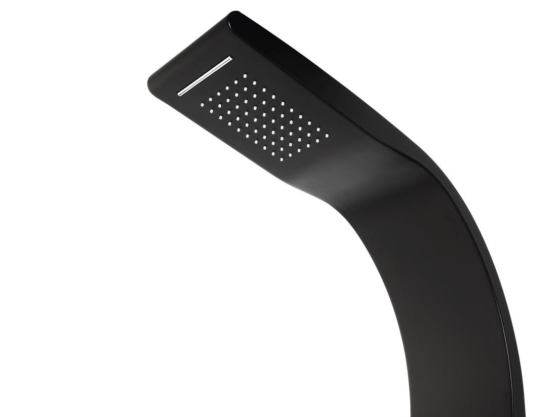 Vente Unique Colonne De Douche Hydromassante - Noire - 20*132 Cm - KOURBEA