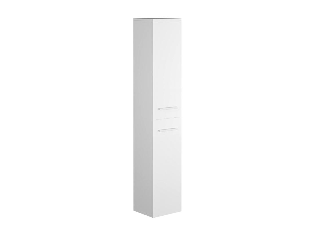 Vente Unique Colonne De Salle De Bain Suspendue - 6 étagères - Coloris Blanc - L30 X P25 X H160 Cm - KAYLA