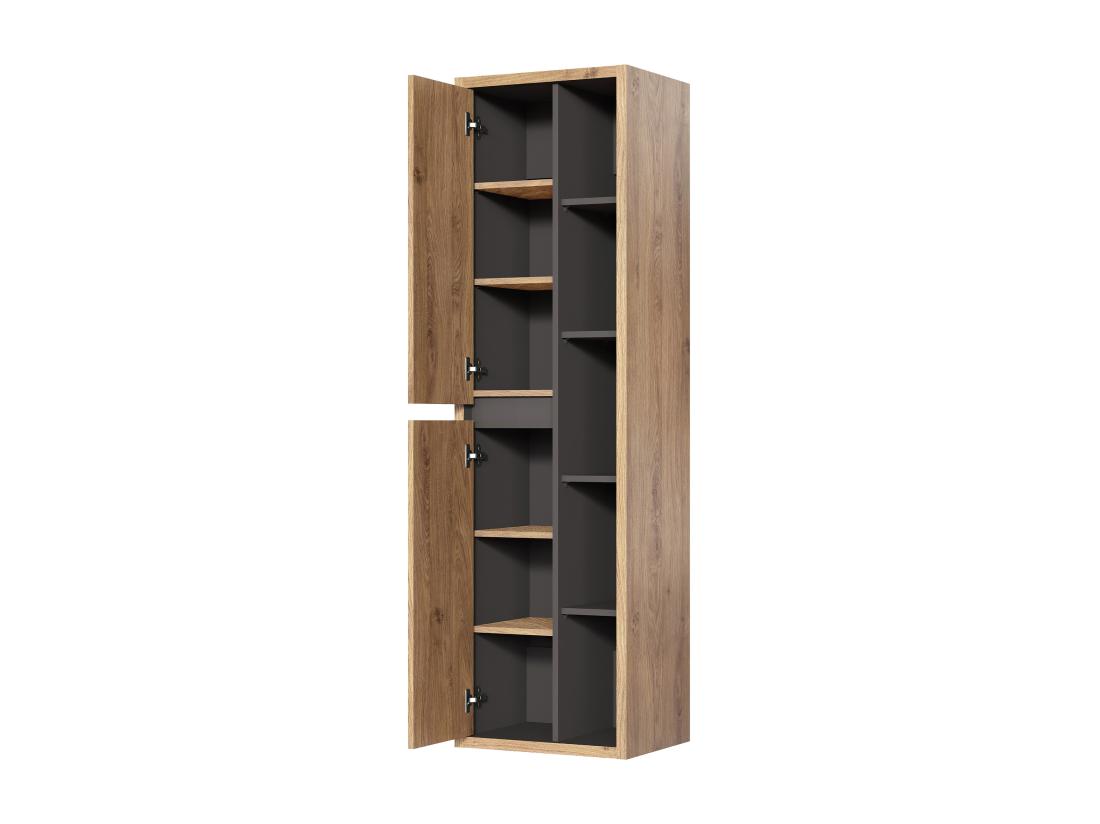Vente Unique Colonne De Salle De Bain Suspendue - Coloris Naturel Clair - H170 Cm - PURNAL