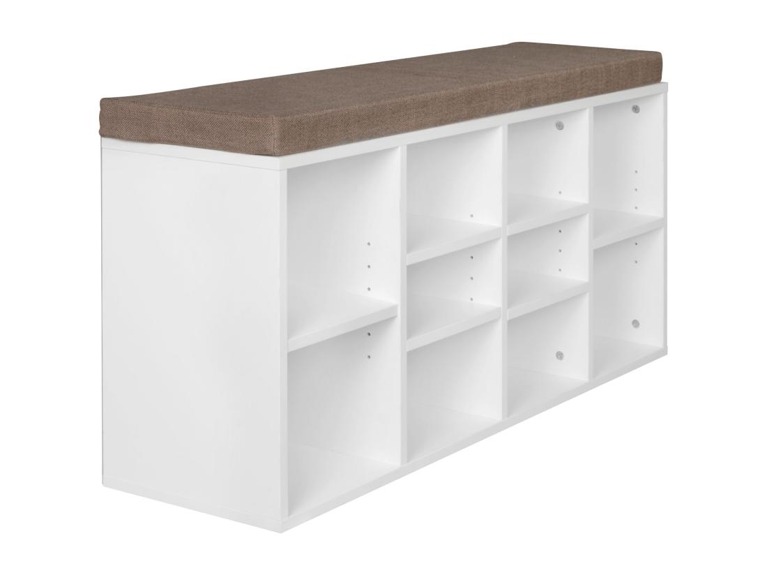 vente unique Commode de chaussures Bois 103 5x53x30cm Banque de chaussures 10 paires