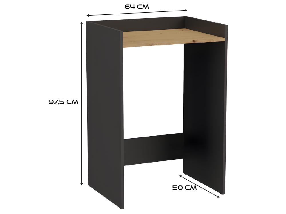Vente Unique COMO - Meuble De Rangement Pour Machine à Laver - Meuble SDB - 64x50x97.5 Cm - Buanderie