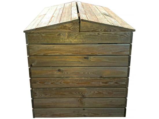 Vente Unique Composteur En Bois 500L "Douglas" 80 X 80 X 85 Cm