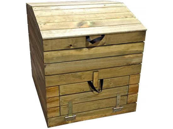 vente unique Composteur en bois 500L "Douglas" 80 x 80 x 85 cm