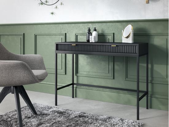 vente unique Console avec 2 tiroirs - Noir - LIOUBA de Pascal MORABITO