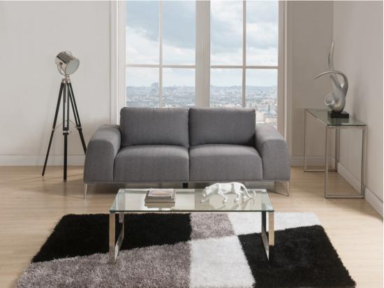 Vente Unique Console FREYA - Verre Trempé & Métal Chromé