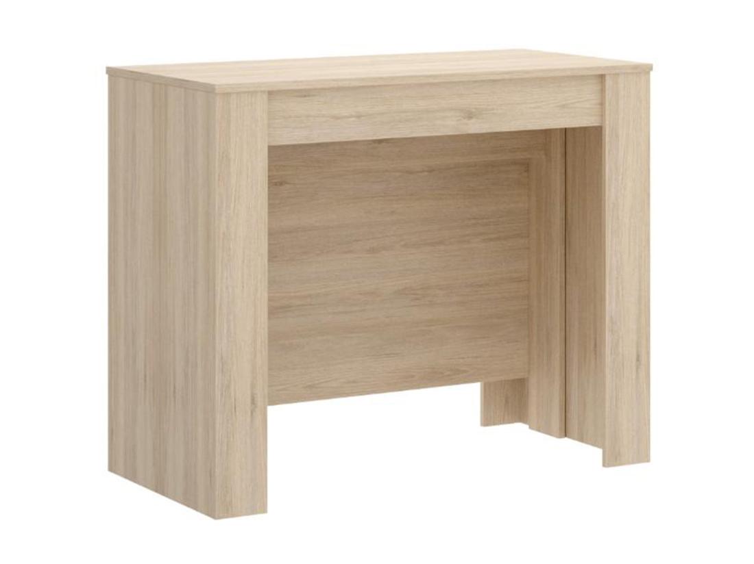 Vente Unique Console Table Extensible 10 Couverts - 4 Rallonges - Naturel Clair - ONEGA